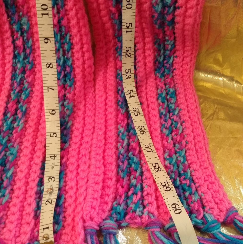 Crochet Rib Scarf, New - Picture 3 of 5